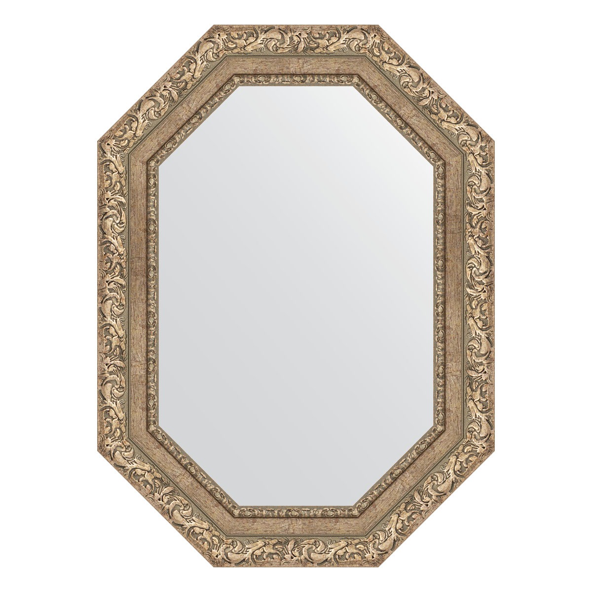 Зеркало в багетной раме Evoform виньетка античное серебро 85 мм 55x75 см зеркало в багетной раме evoform виньетка состаренное серебро 56 мм 54х74 см