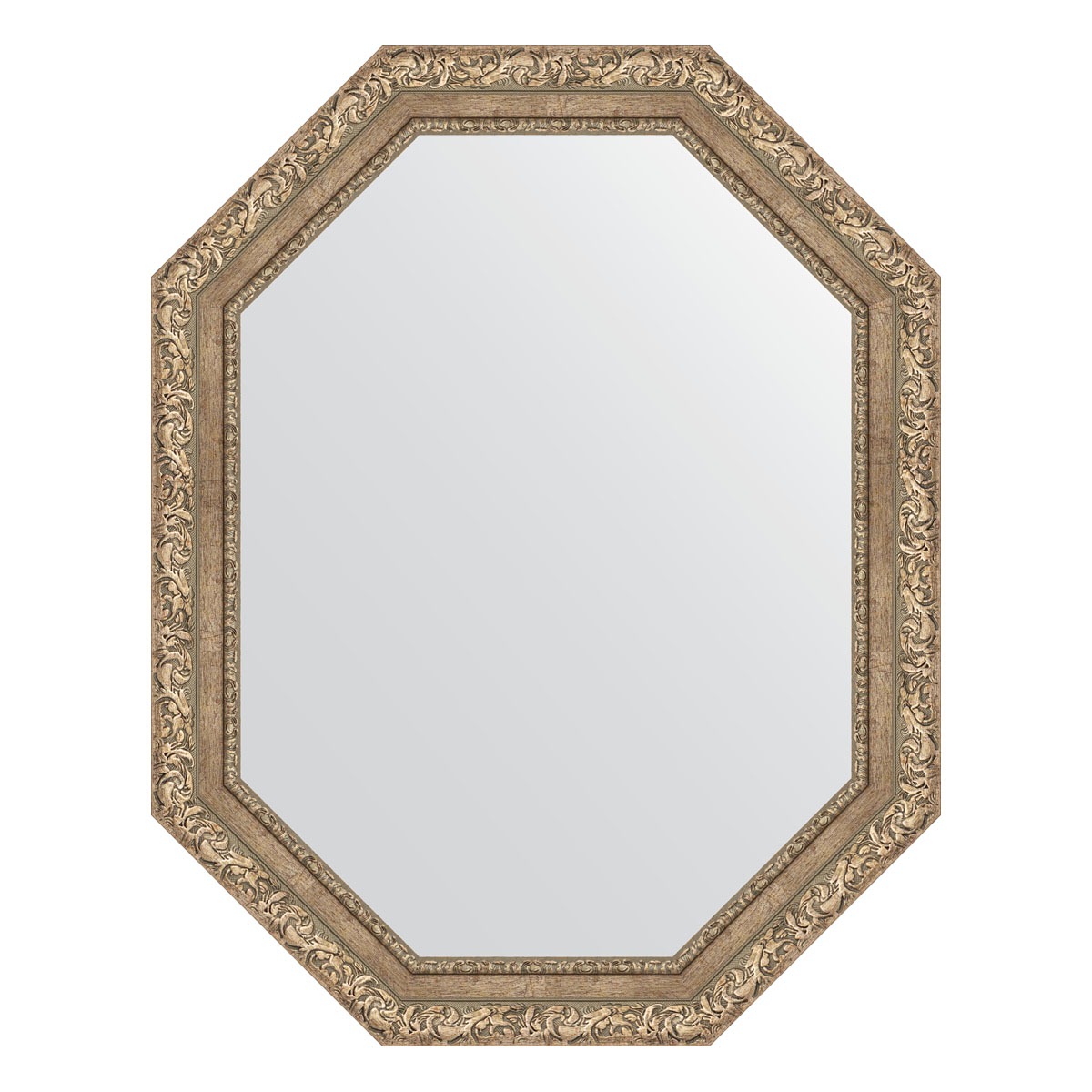 Зеркало в багетной раме Evoform виньетка античное серебро 85 мм 75x95 см зеркало в багетной раме evoform виньетка состаренное серебро 56 мм 54х74 см