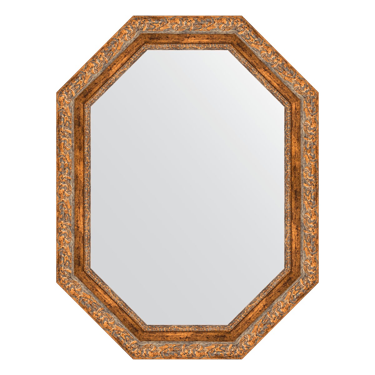 Зеркало в багетной раме Evoform виньетка античная бронза 85 мм 65x85 см