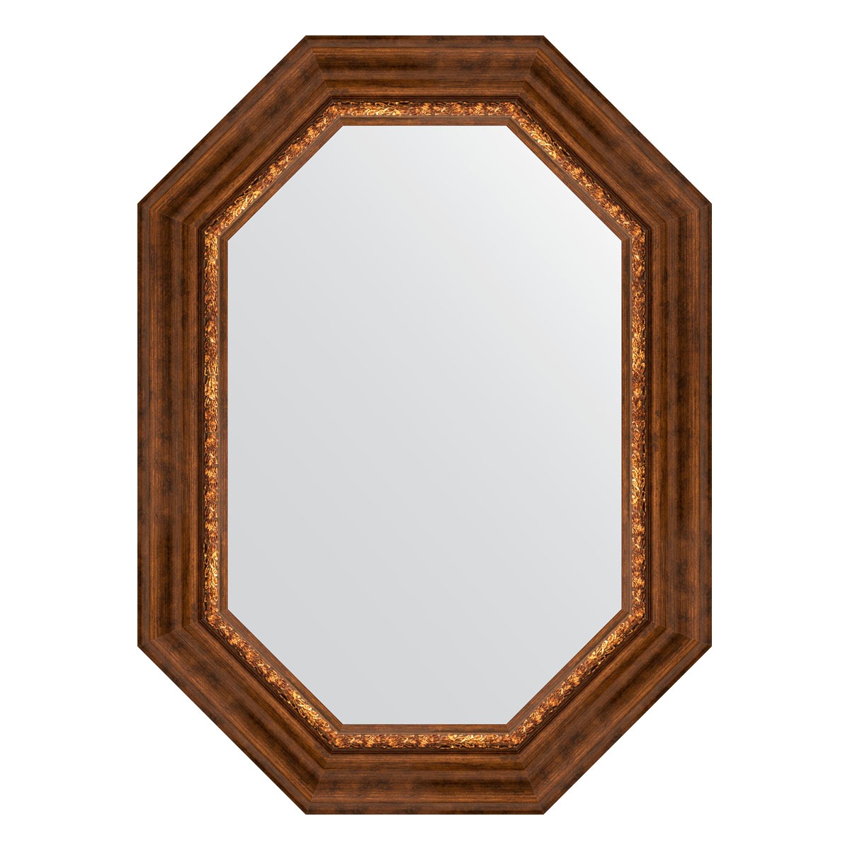 фото Зеркало в багетной раме evoform римская бронза 88 мм 56x76 см