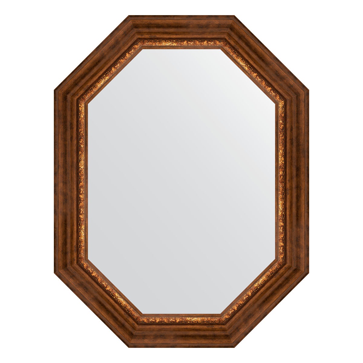 Зеркало в багетной раме Evoform римская бронза 88 мм 66x86 см зеркало 106х106 см римская бронза evoform exclusive g by 4449