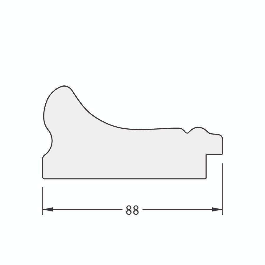 фото Зеркало в багетной раме evoform хамелеон 88 мм 66x86 см