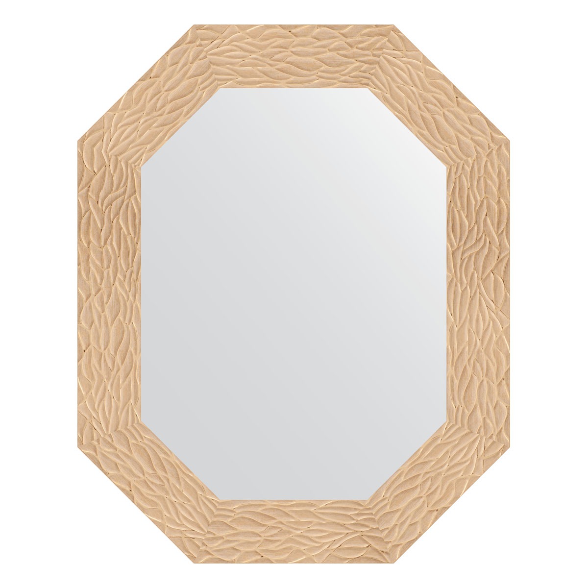 Зеркало в багетной раме Evoform золотые дюны 90 мм 61x76 см