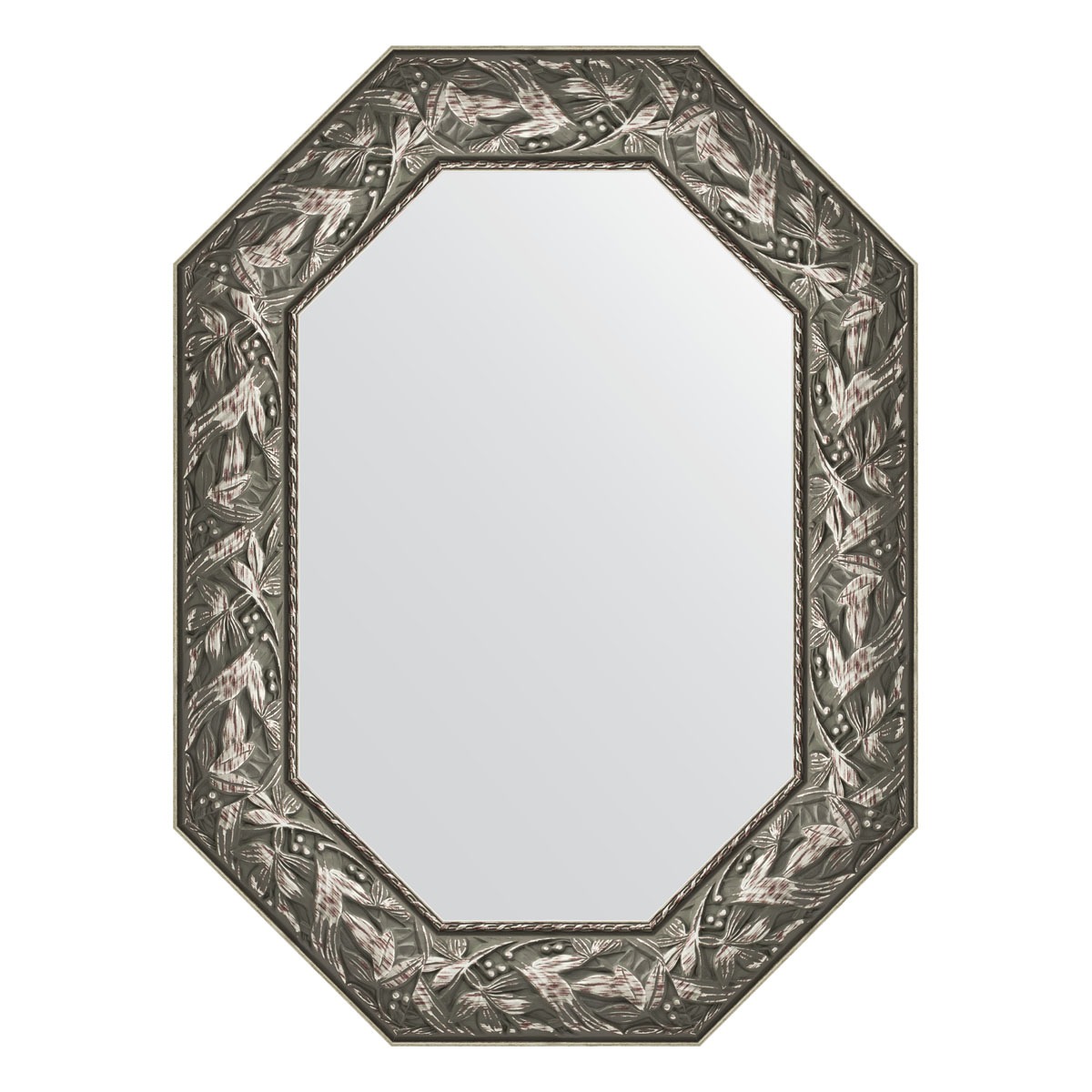 Зеркало в багетной раме Evoform византия серебро 99 мм 58x78 см