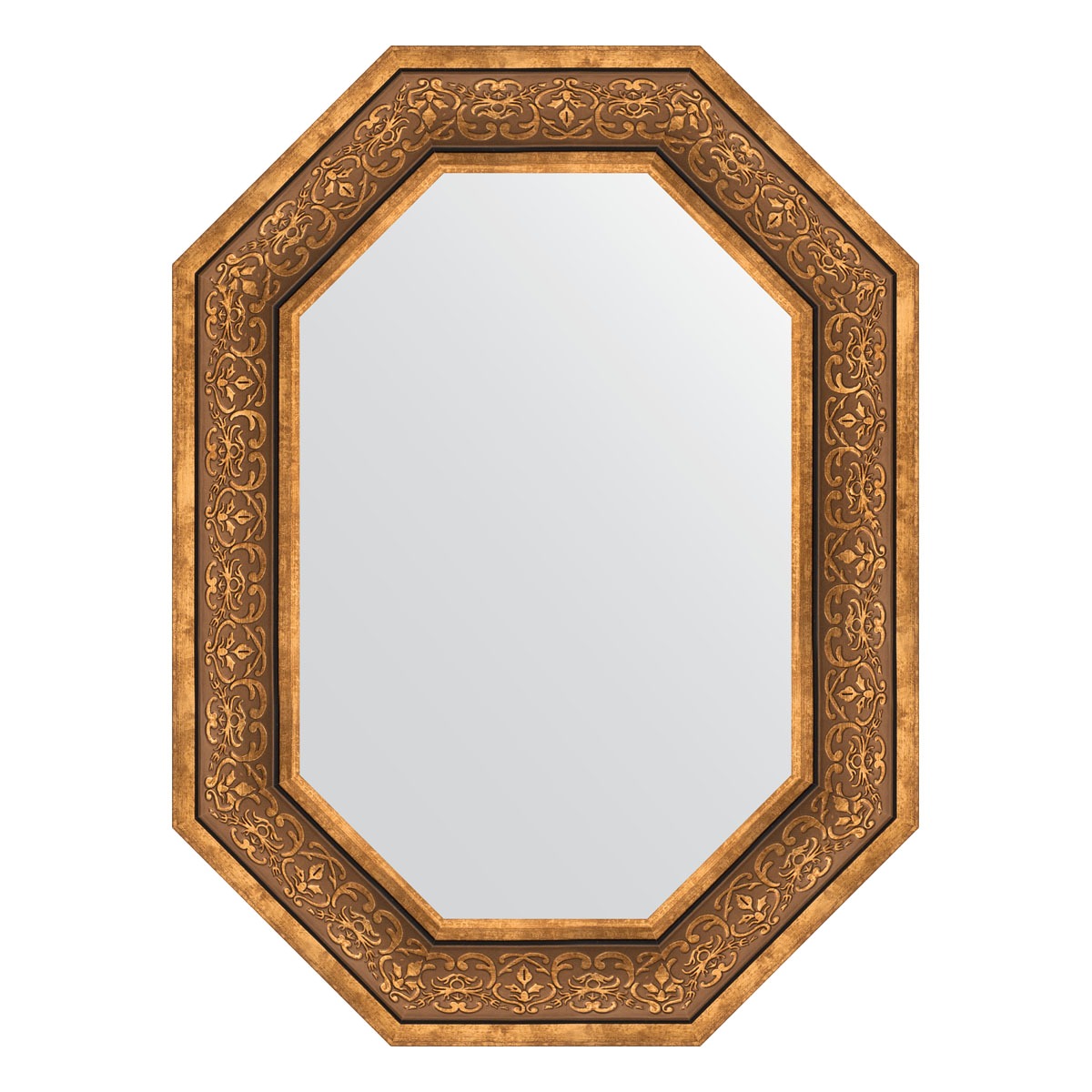 Зеркало в багетной раме Evoform вензель бронзовый 101 мм 59x79 см зеркало 79х109 см вензель бронзовый evoform exclusive by 3474