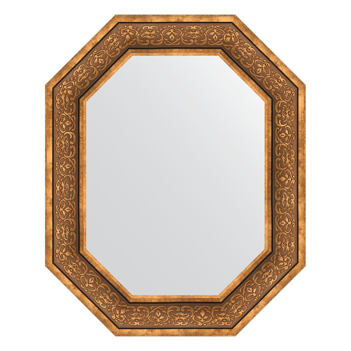 Зеркало в багетной раме Evoform вензель бронзовый 101 мм 64x79 см зеркало 79х109 см вензель бронзовый evoform exclusive by 3474