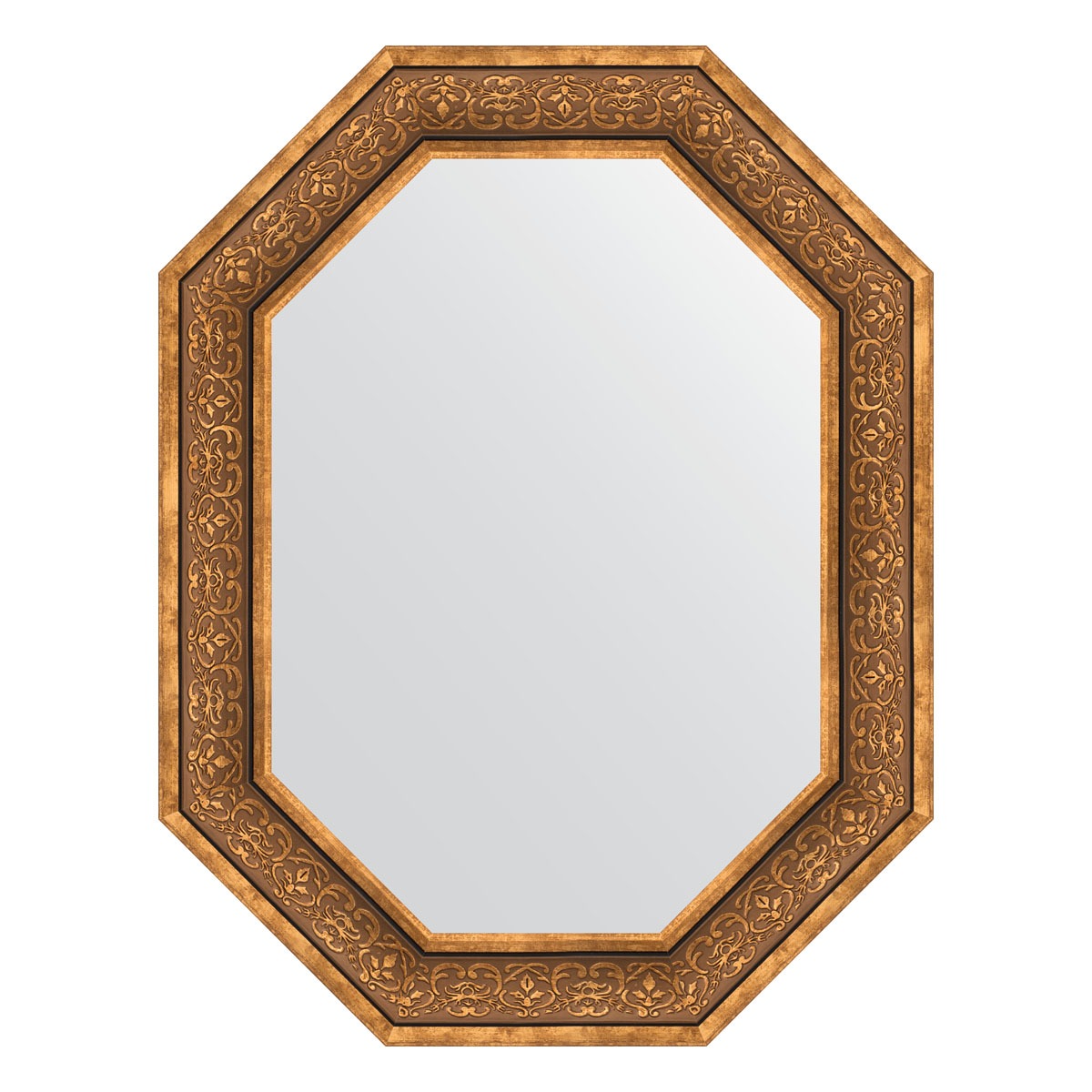 Зеркало в багетной раме Evoform вензель бронзовый 101 мм 69x89 см зеркало 79х109 см вензель бронзовый evoform exclusive by 3474