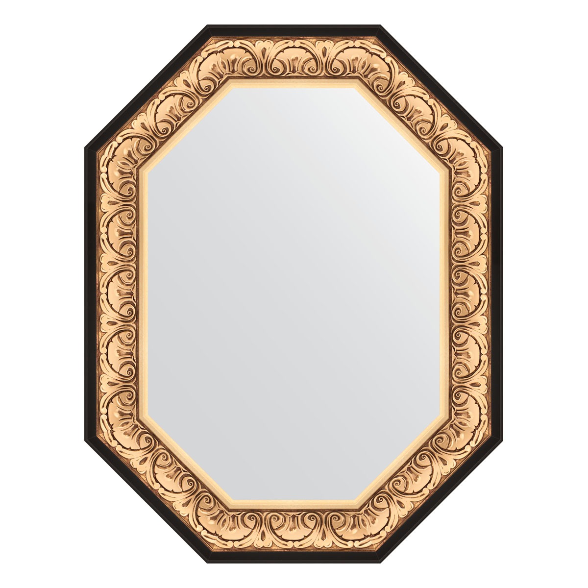 Зеркало в багетной раме Evoform барокко золото 106 мм 70x90 см зеркало 80х135 см барокко золото evoform exclusive g by 4251