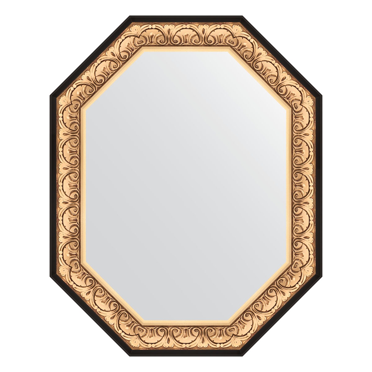 Зеркало в багетной раме Evoform барокко золото 106 мм 80x100 см зеркало 80х135 см барокко золото evoform exclusive g by 4251