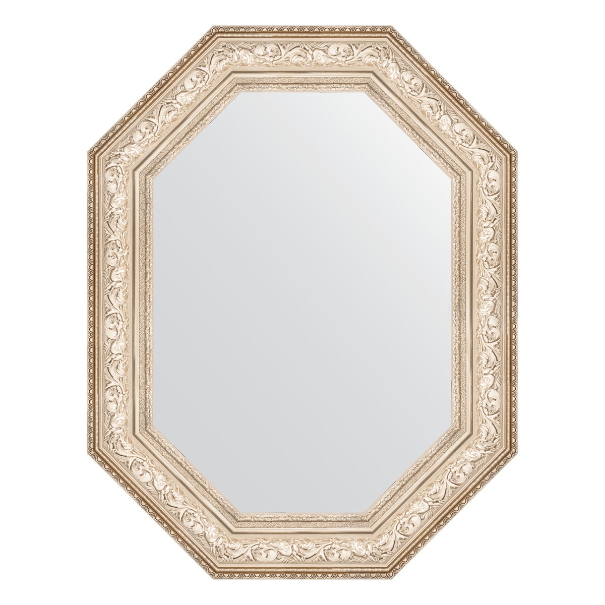 Зеркало в багетной раме Evoform виньетка серебро 109 мм 80x100 см зеркало в багетной раме evoform виньетка состаренное серебро 56 мм 54х74 см