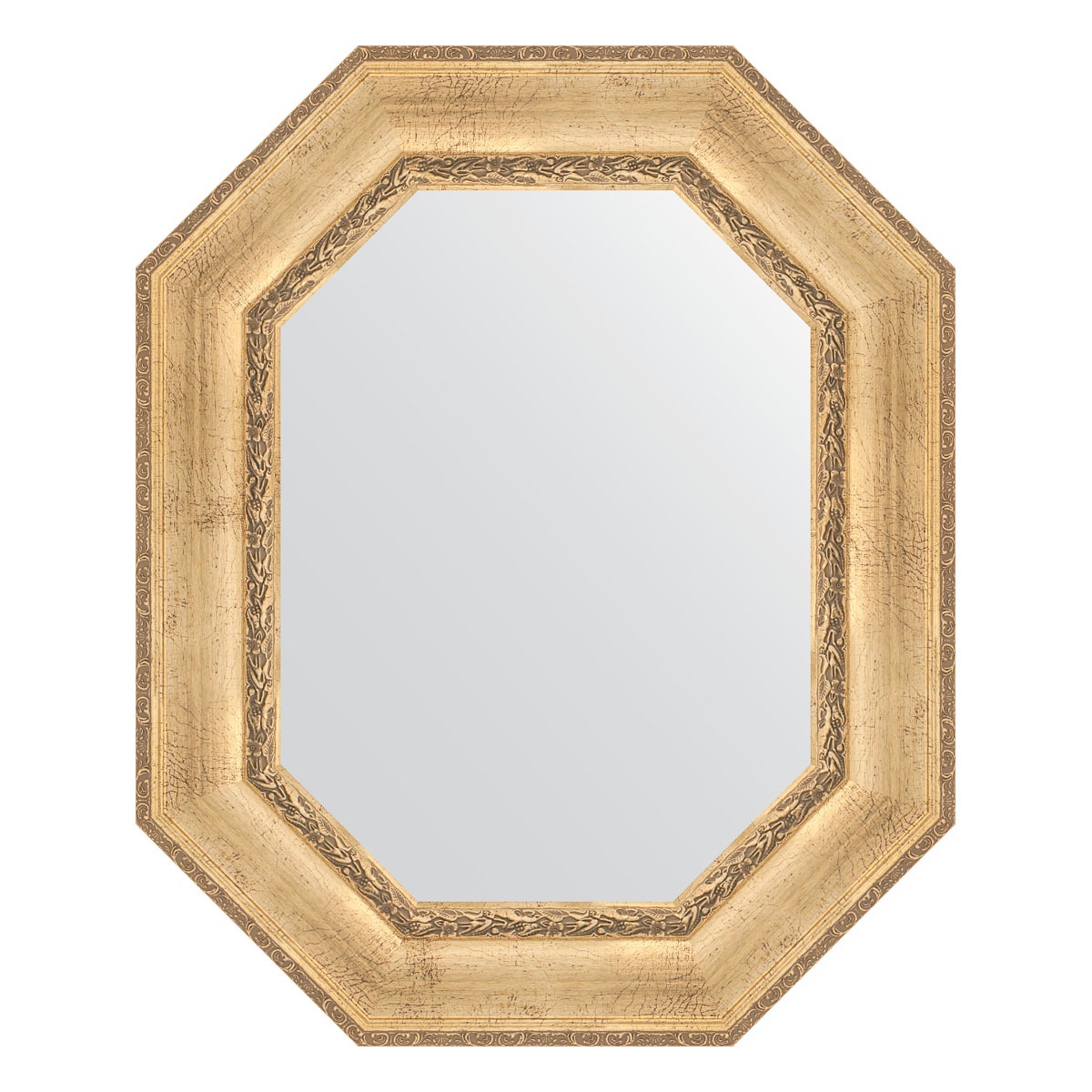 Зеркало в багетной раме Evoform состаренное серебро с орнаментом 120 мм 67x82 см