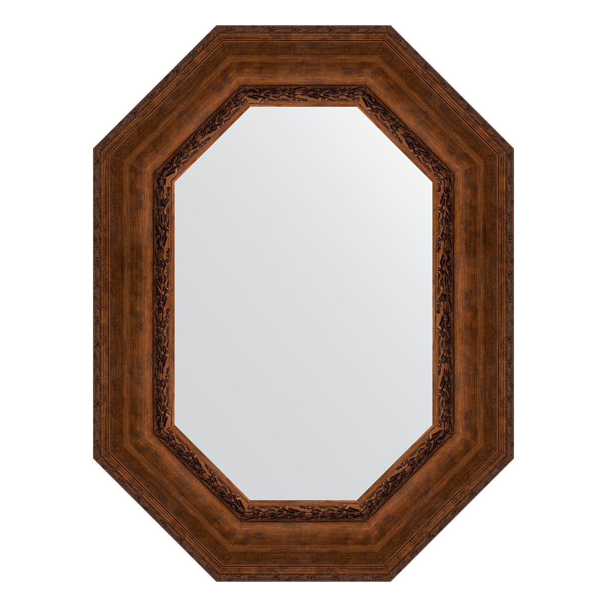 Зеркало в багетной раме Evoform состаренная бронза с орнаментом 120 мм 62x82 см