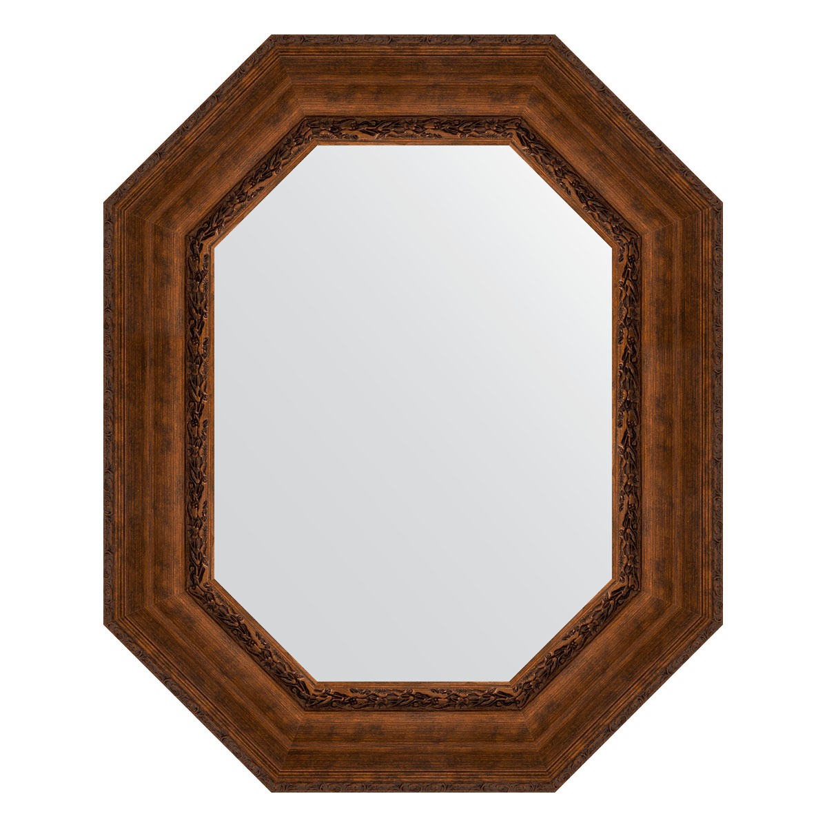 Зеркало в багетной раме Evoform состаренная бронза с орнаментом 120 мм 67x82 см