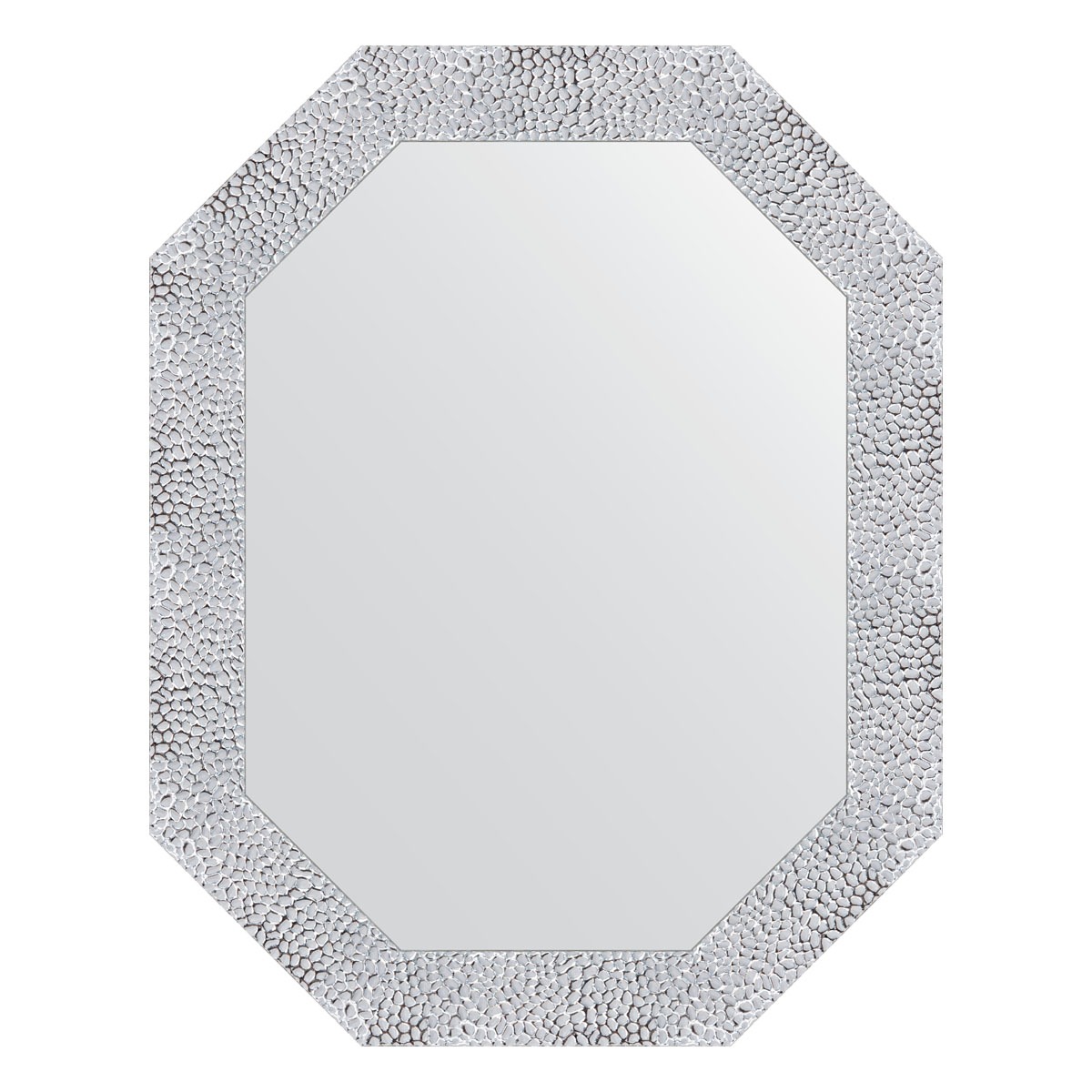 Зеркало в багетной раме Evoform чеканка белая 70 мм 57x72 см зеркало напольное в багетной раме чеканка белая 70 мм 108 x 197 см evoform