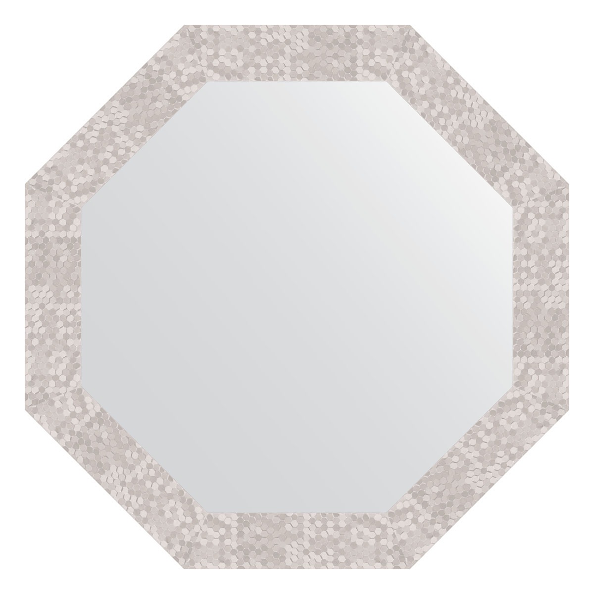 Зеркало в багетной раме Evoform соты алюминий 70 мм 67x67 см