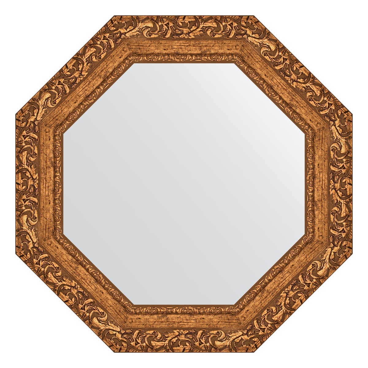 фото Зеркало в багетной раме evoform виньетка бронзовая 85 мм 60x60 см