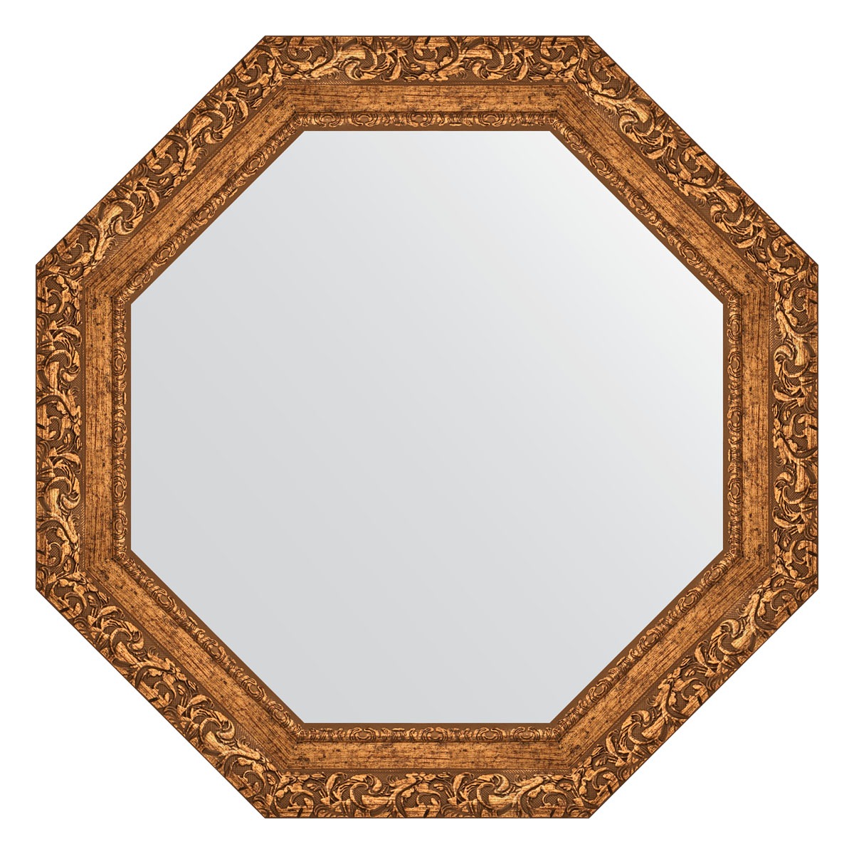 фото Зеркало в багетной раме evoform виньетка бронзовая 85 мм 70x70 см