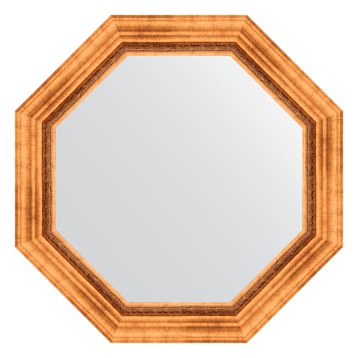 Зеркало в багетной раме Evoform римское золото 88 мм 71x71 см