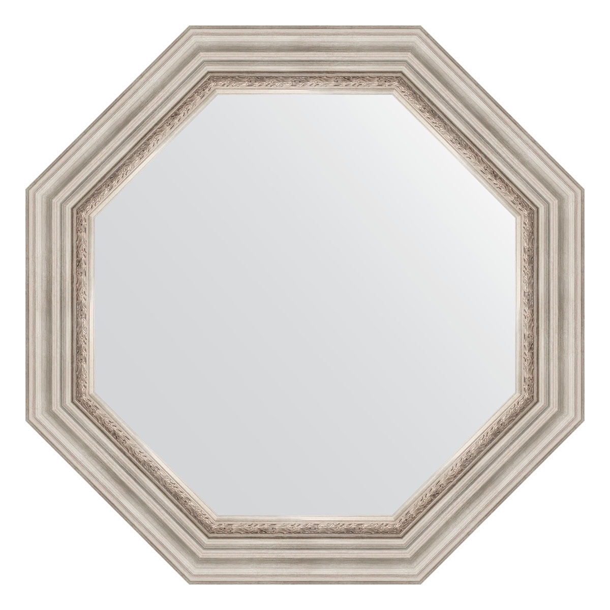 Зеркало в багетной раме Evoform римское серебро 88 мм 71x71 см