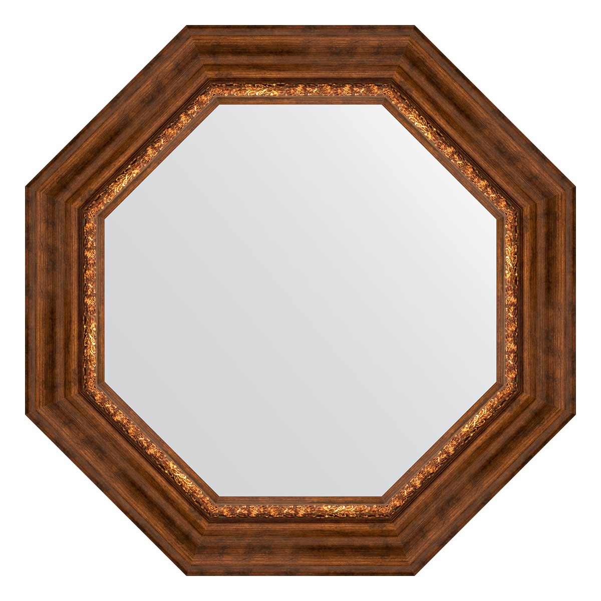 Зеркало в багетной раме Evoform римская бронза 88 мм 61x61 см зеркало 106х106 см римская бронза evoform exclusive g by 4449