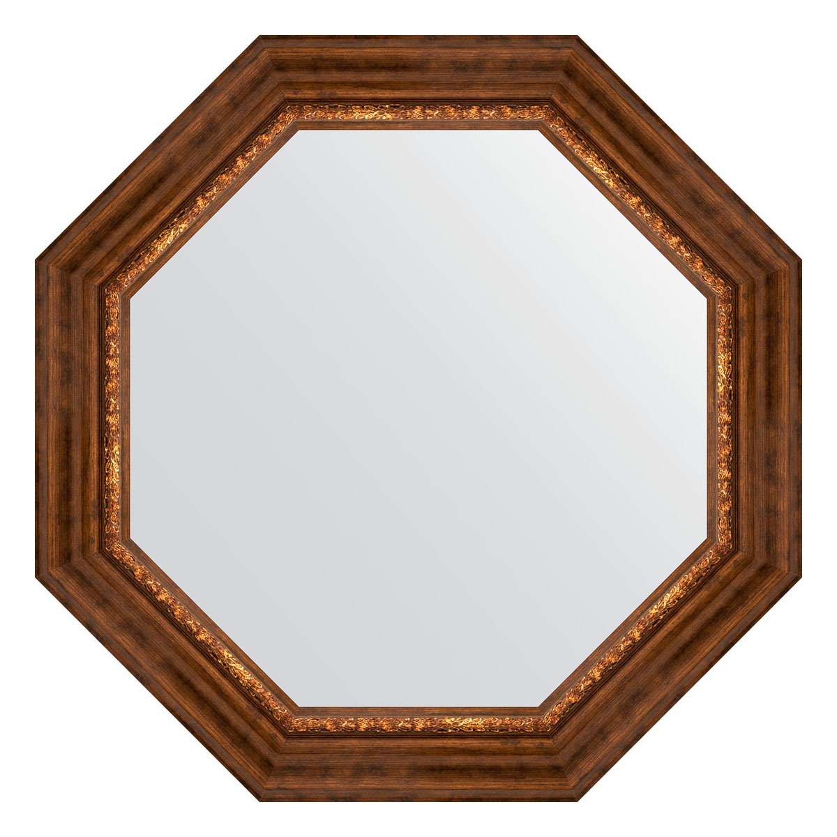 Зеркало в багетной раме Evoform римская бронза 88 мм 71x71 см зеркало 106х106 см римская бронза evoform exclusive g by 4449