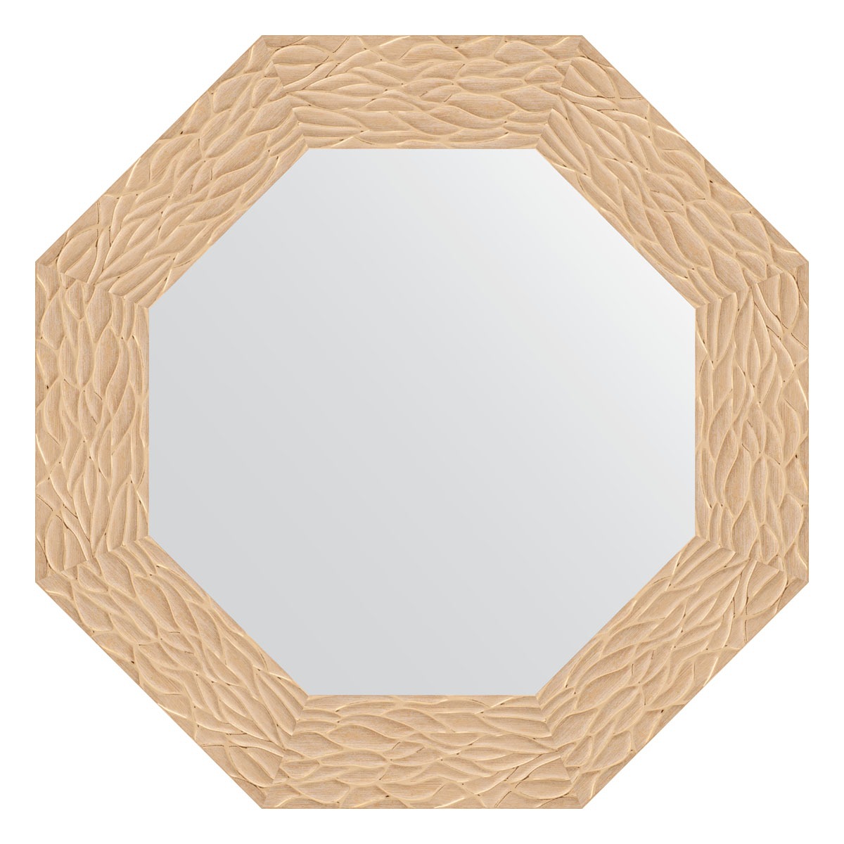 Зеркало в багетной раме Evoform золотые дюны 90 мм 61x61 см