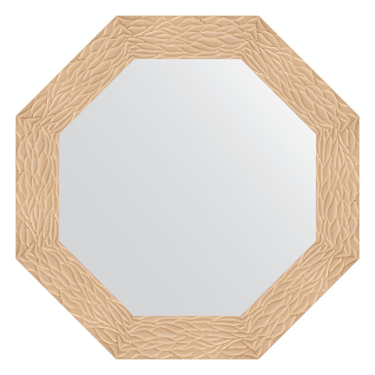 Зеркало в багетной раме Evoform золотые дюны 90 мм 71x71 см