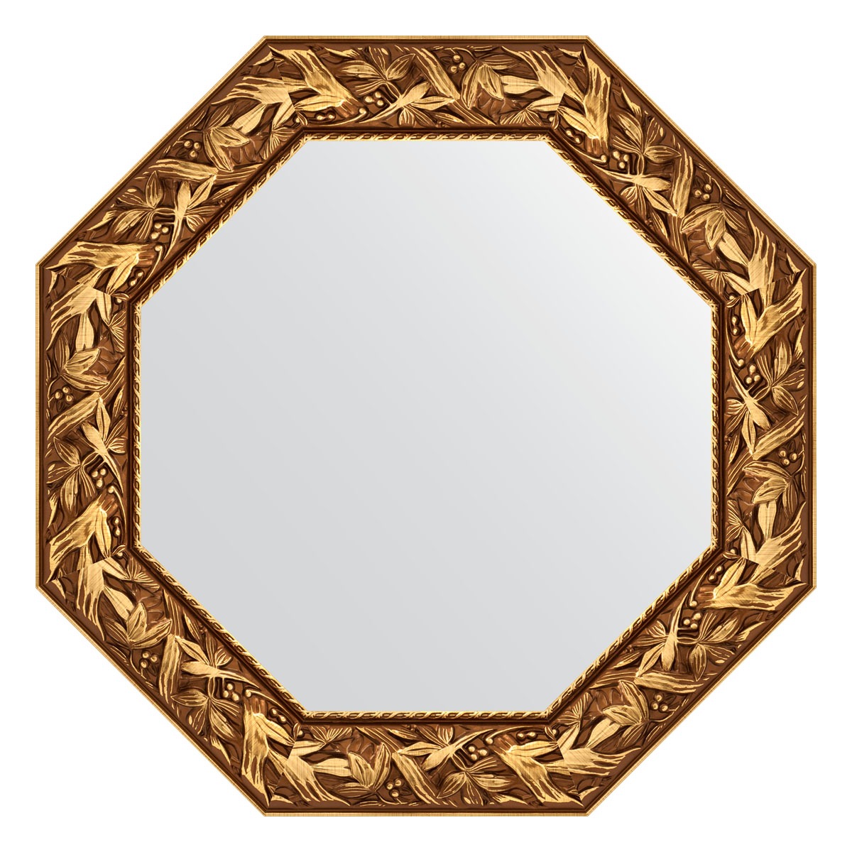 Зеркало в багетной раме Evoform византия золото 99 мм 73x73 см