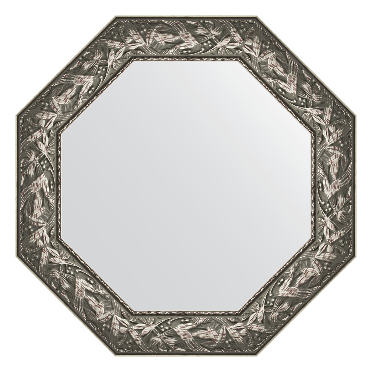 Зеркало в багетной раме Evoform византия серебро 99 мм 73x73 см flesi led fl snowflake 2 73x73 240v w