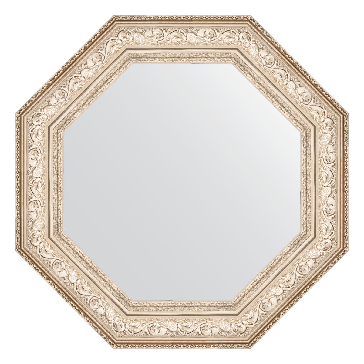 Зеркало в багетной раме Evoform виньетка серебро 109 мм 75x75 см зеркало 45х55 см виньетка античное серебро