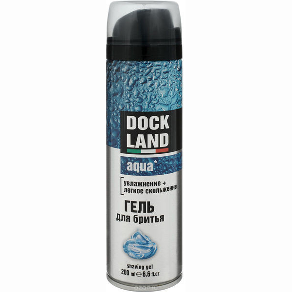 Гель для бритья Dockland Aqua 200 мл гель для бритья gillette series sensitive для чувствительной кожи мужской 200 мл