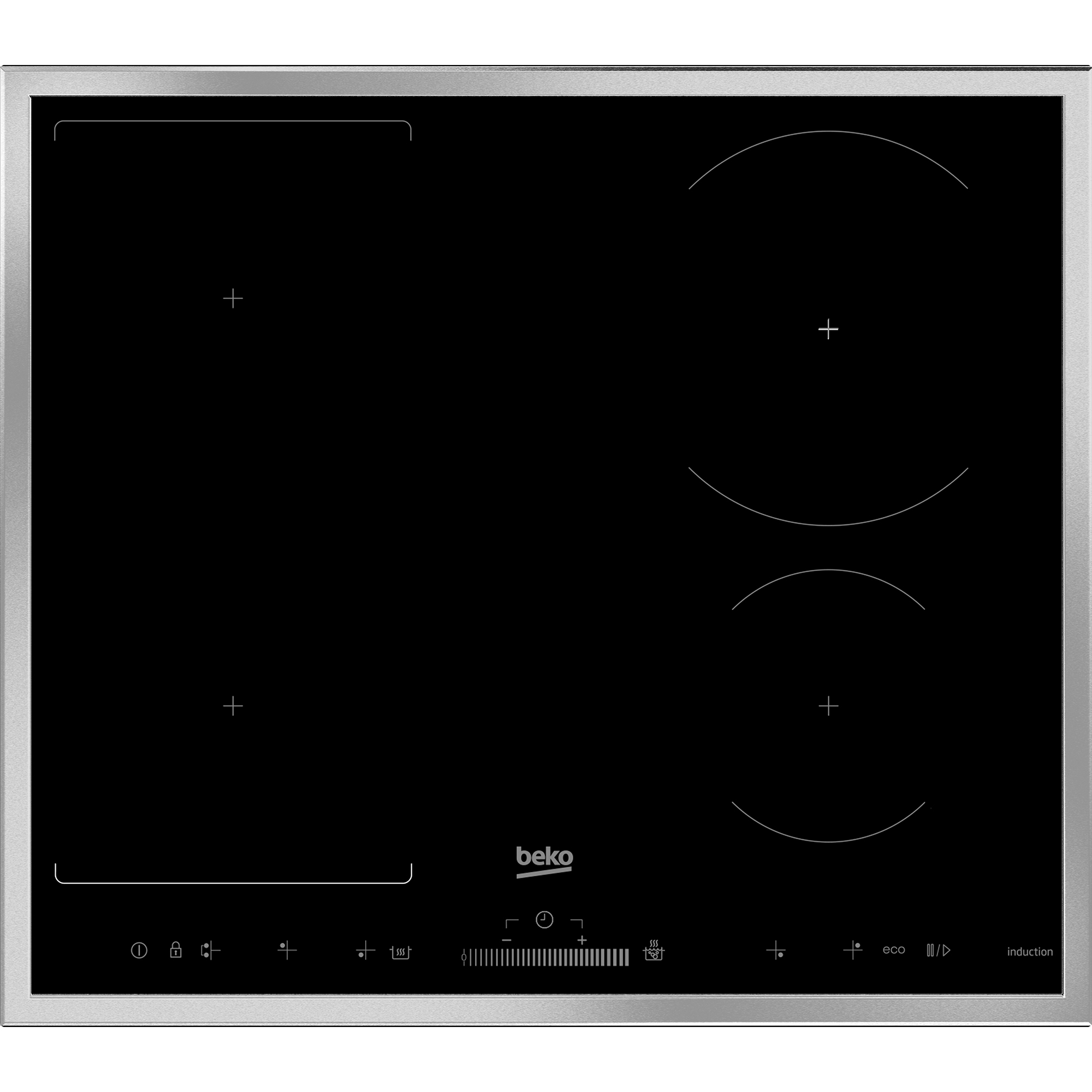Варочная панель Beko HII64500FHTX, цвет черный, размер Нет - фото 1
