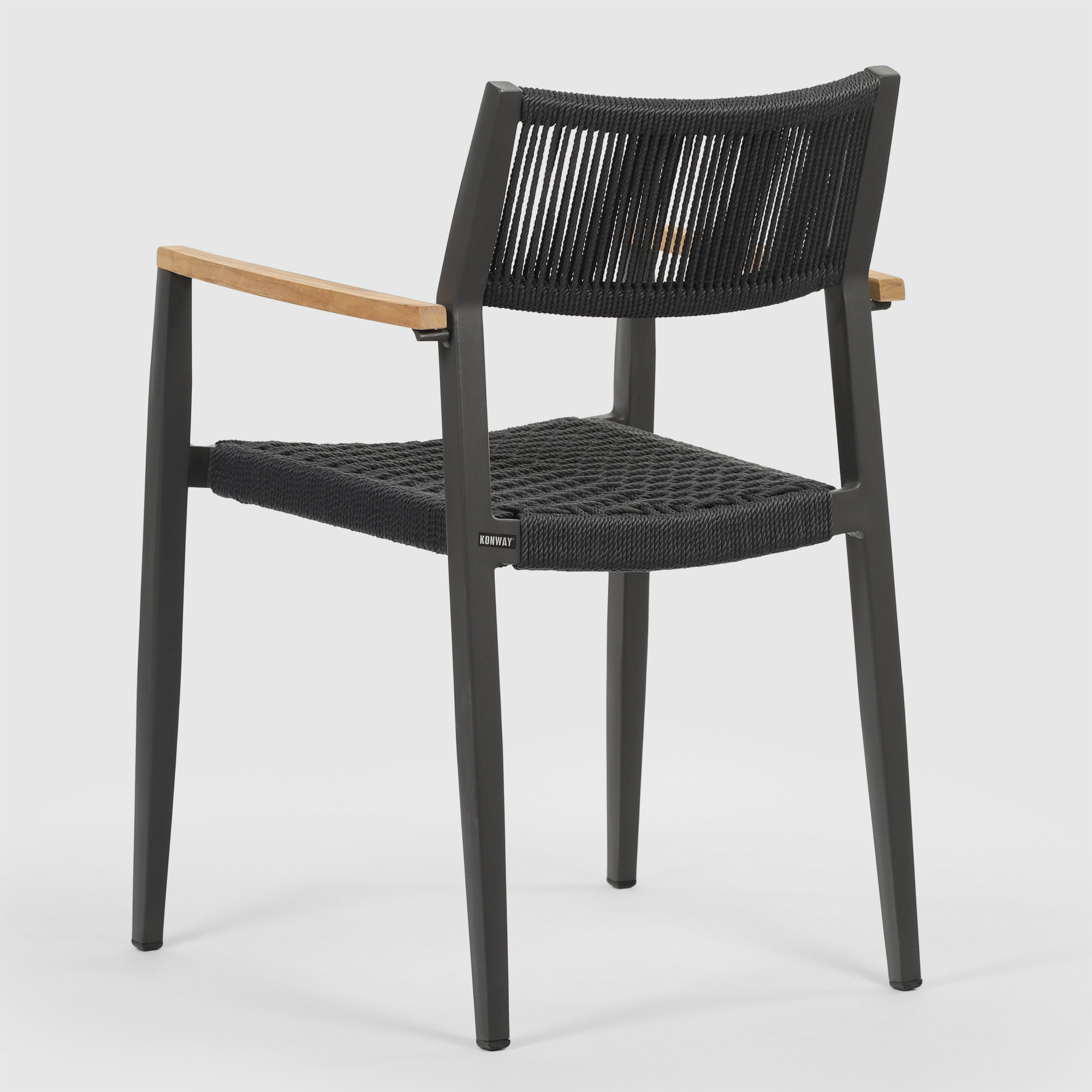 Кресло Konway антрацитовое 58х47х82 см, цвет антрацитовый - фото 3