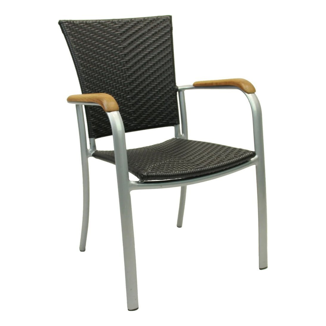 Кресло Konway Аруба черное 54х56х88 см стол аруба 140 белый стекло белый