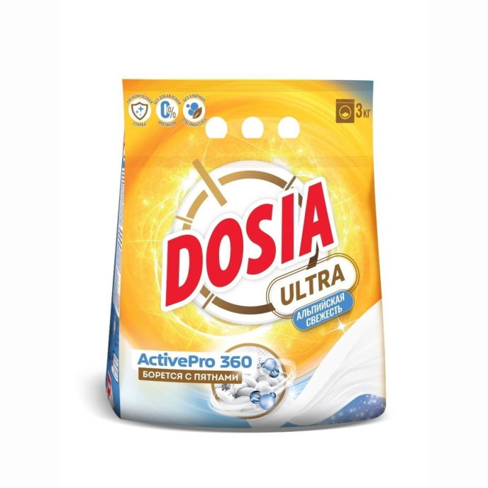 Порошок стиральный Dosia Ultra Альпийская свежесть 3 кг порошок стиральный dosia ultra color 3 кг