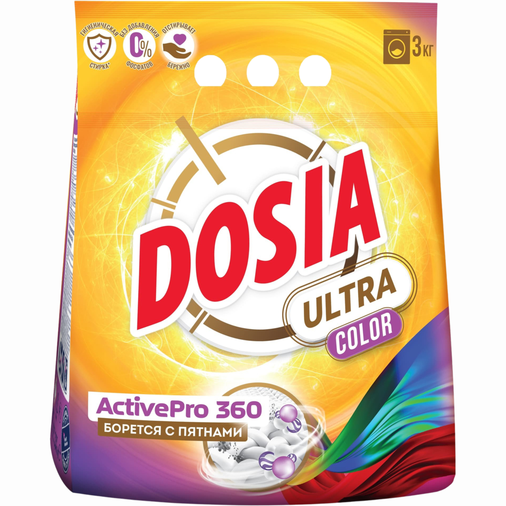Порошок стиральный Dosia Ultra color 3 кг master fresh стиральный порошок color с энзимами 9000