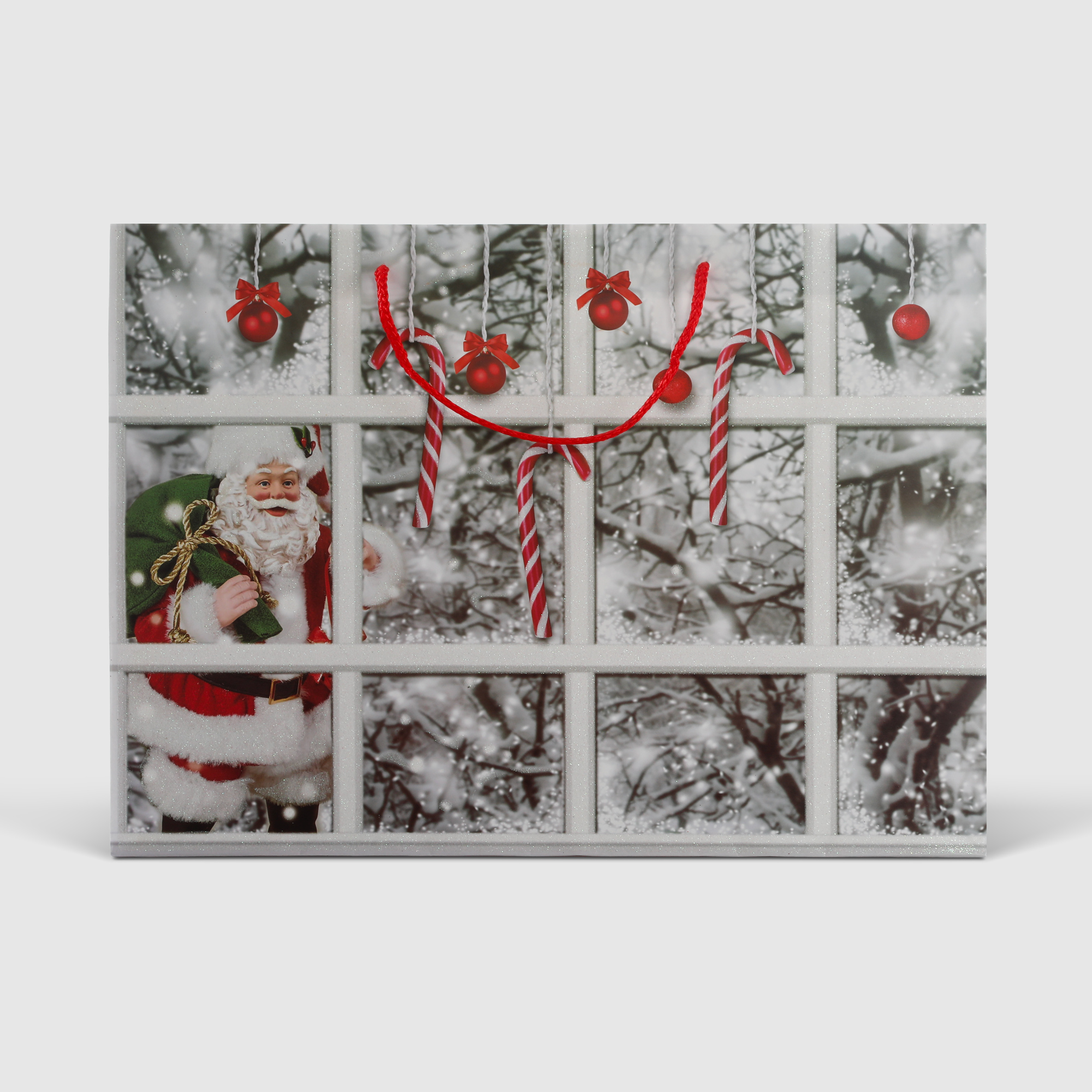 Пакет подарочный Due Esse Christmas пейзаж 45x12x33 см в ассортименте - фото 2