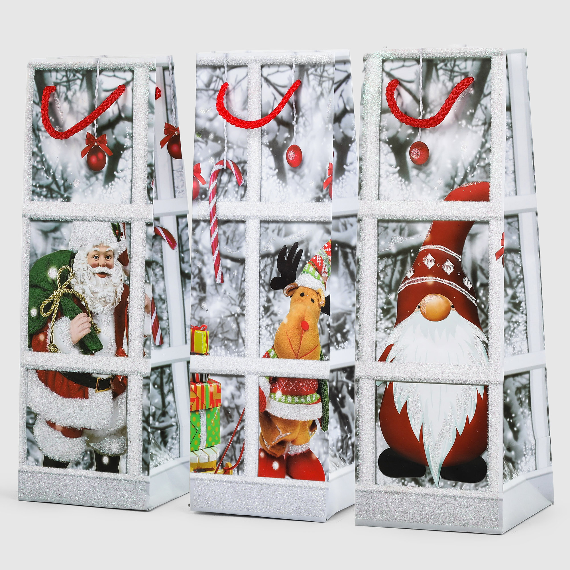 Пакет подарочный Due Esse Christmas пейзаж 36x11x12 см в ассортименте подарочный пакет домашняя кухня пасхальный 2 шт в ассортименте