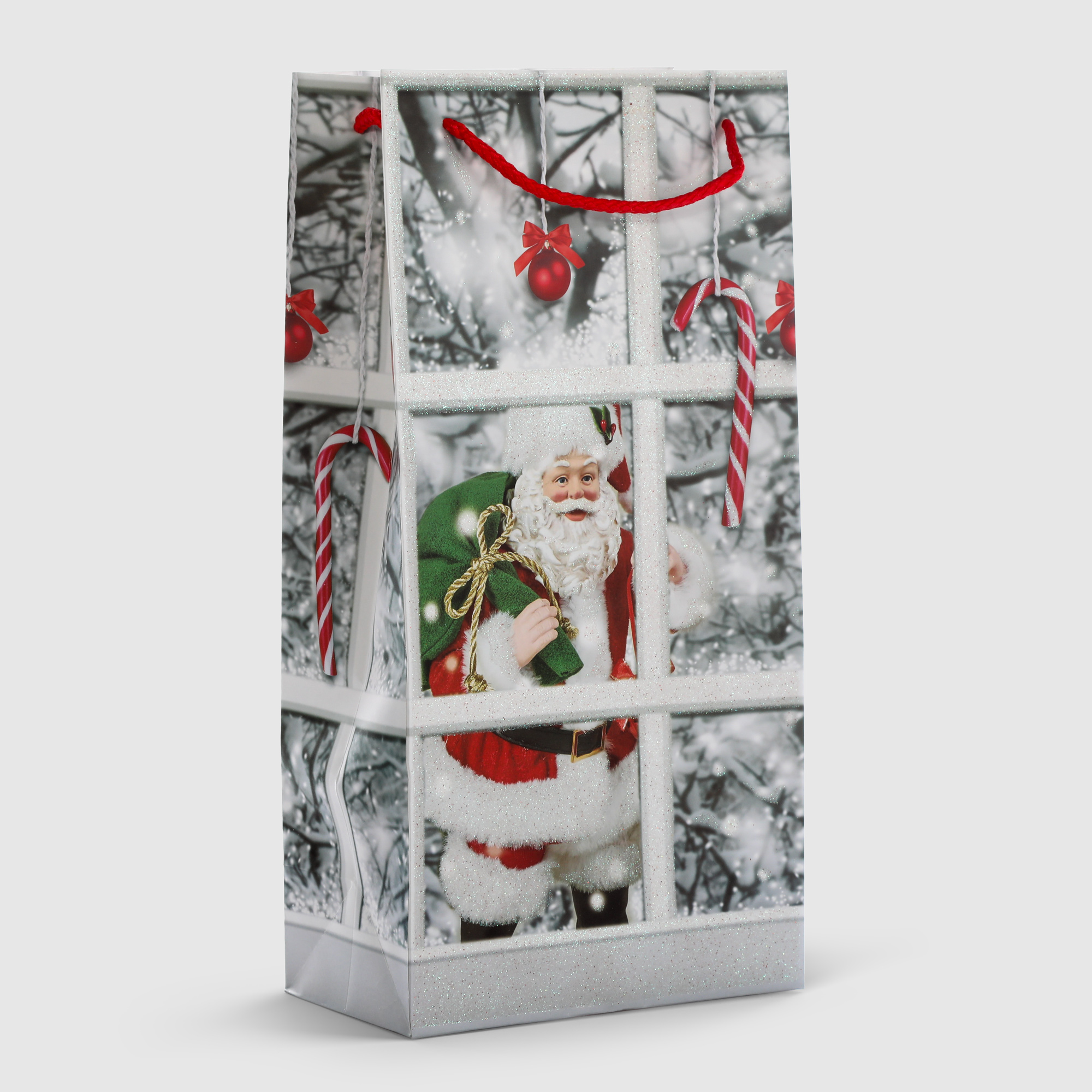 Пакет подарочный Due Esse Christmas natalizia 36x11x18 см в ассортименте