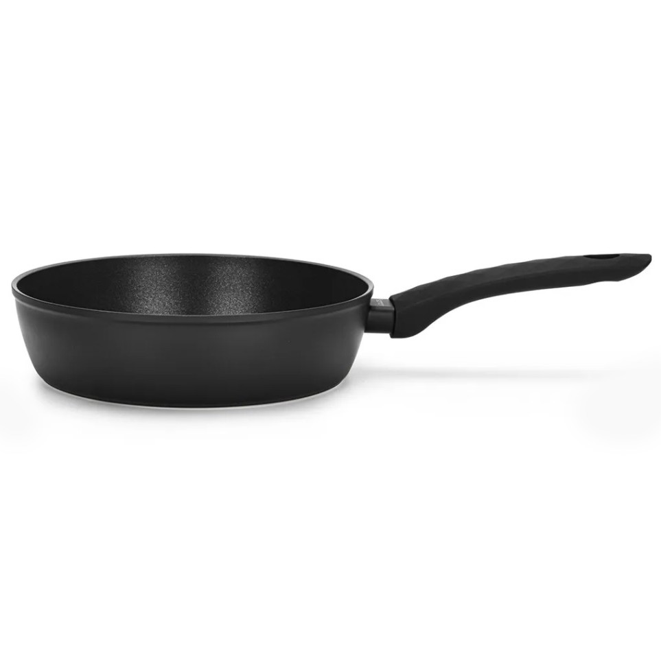 Сковорода глубокая Fissman Monique 24x6,5 см, цвет черный - фото 2