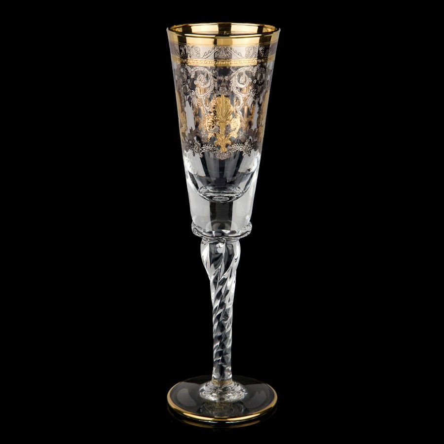 Бокал для шампанского Timon P/70F Plat/Gold 6 шт бокал для бренди timon p 40 plat gold 6 шт