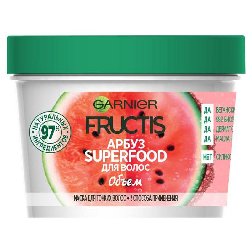 Маска Garnier Fructis Superfood Арбуз для тонких волос 390 мл