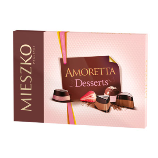Набор конфет Mieszko Amoretta Dessert, 137 г коробка для конфет с обечайкой 9 шт