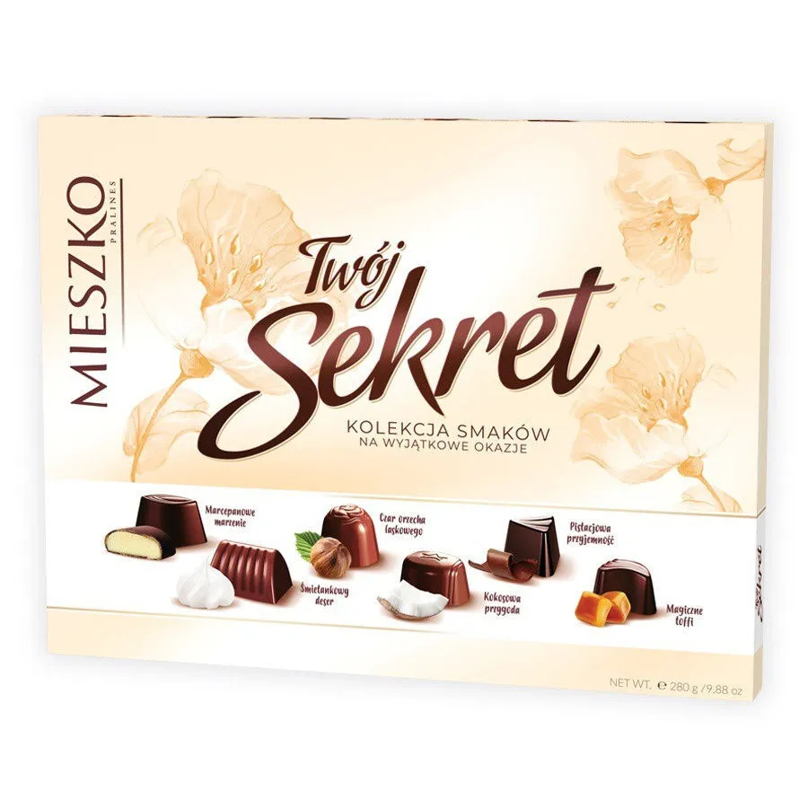 Набор конфет Mieszko Твой секрет, 280 г набор конфет mieszko cherrissimo exclusive 285 г