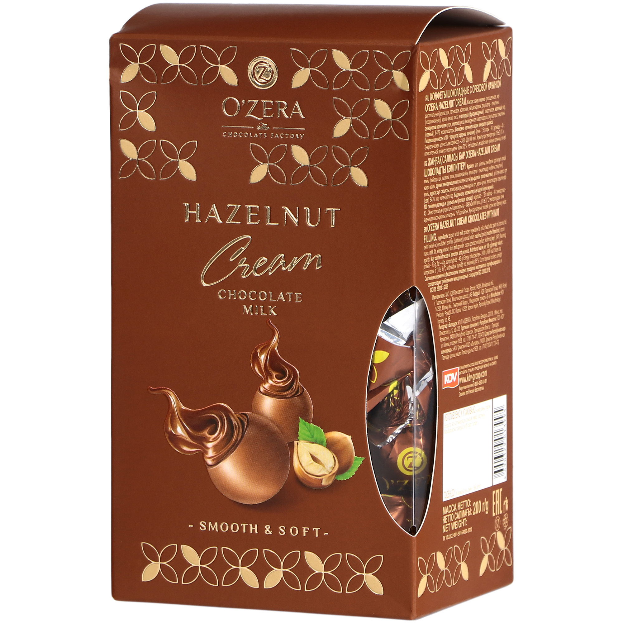 

Конфеты шоколадные OZera Hazelnut cream, 200 г