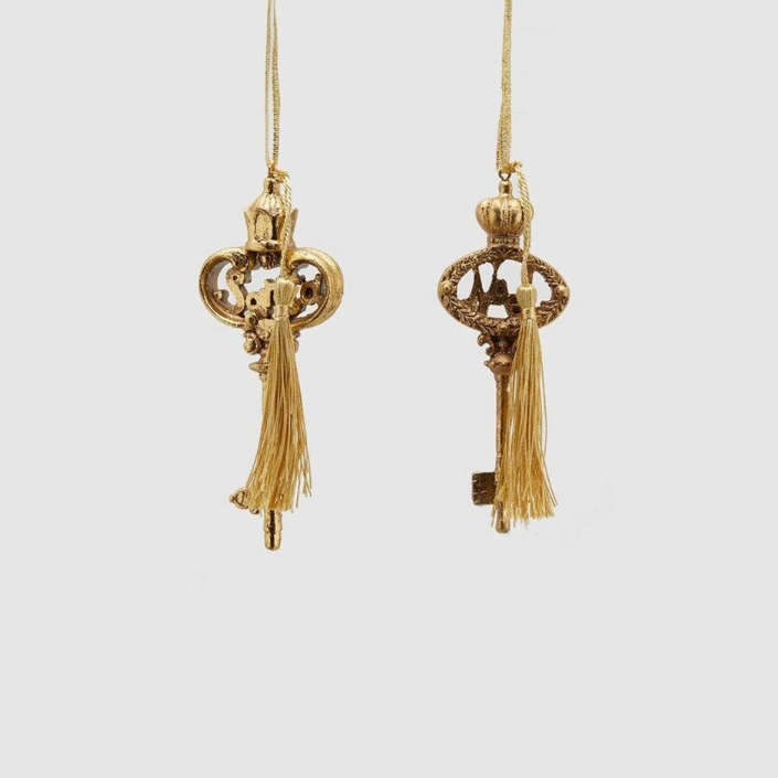 

Подвеска на елку Edg ключ 13 см в ассортименте, Золотистый