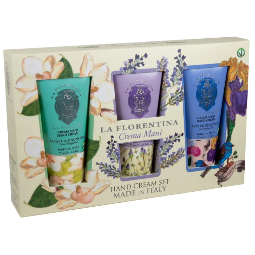 Набор кремов для рук La Florentina Lavender, Magnolia, Iris 3 шт x 75 мл крем для рук la florentina свежая магнолия