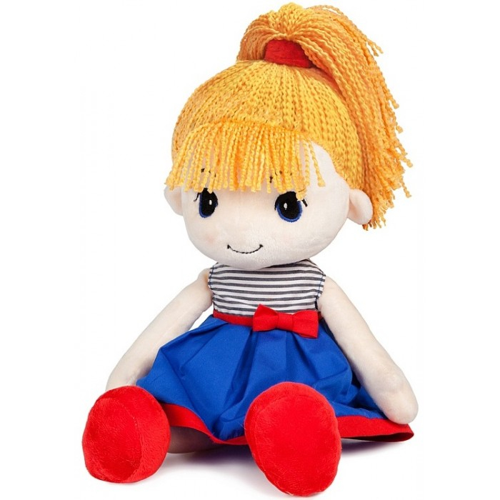 Мягкая кукла Maxitoys Стильняшка блондинка, 40 см интерактивная кукла