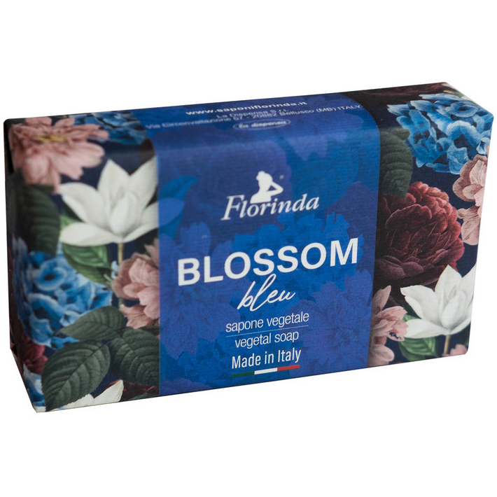 Мыло твердое Florinda Blossom Blue Синие Цветы 200 г мыло твердое florinda на веревке пихта и альпийская роза 200 г