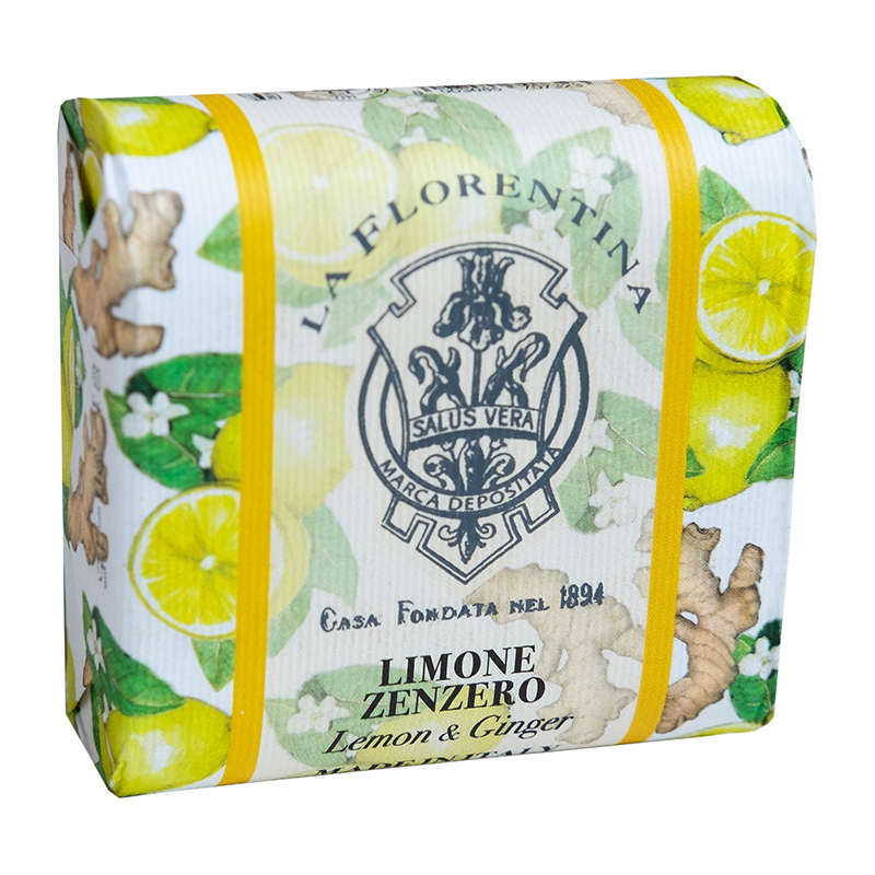 мыло туалетное твердое лимон и имбирь la florentina ла флорентина 106г Мыло твердое La Florentina Лимон и Имбирь 106 г